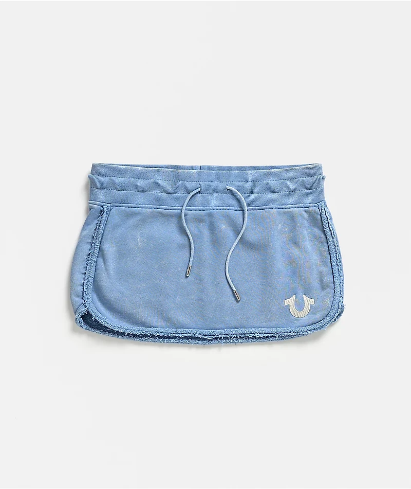 True Religion Vintage Blue Wash Skirt