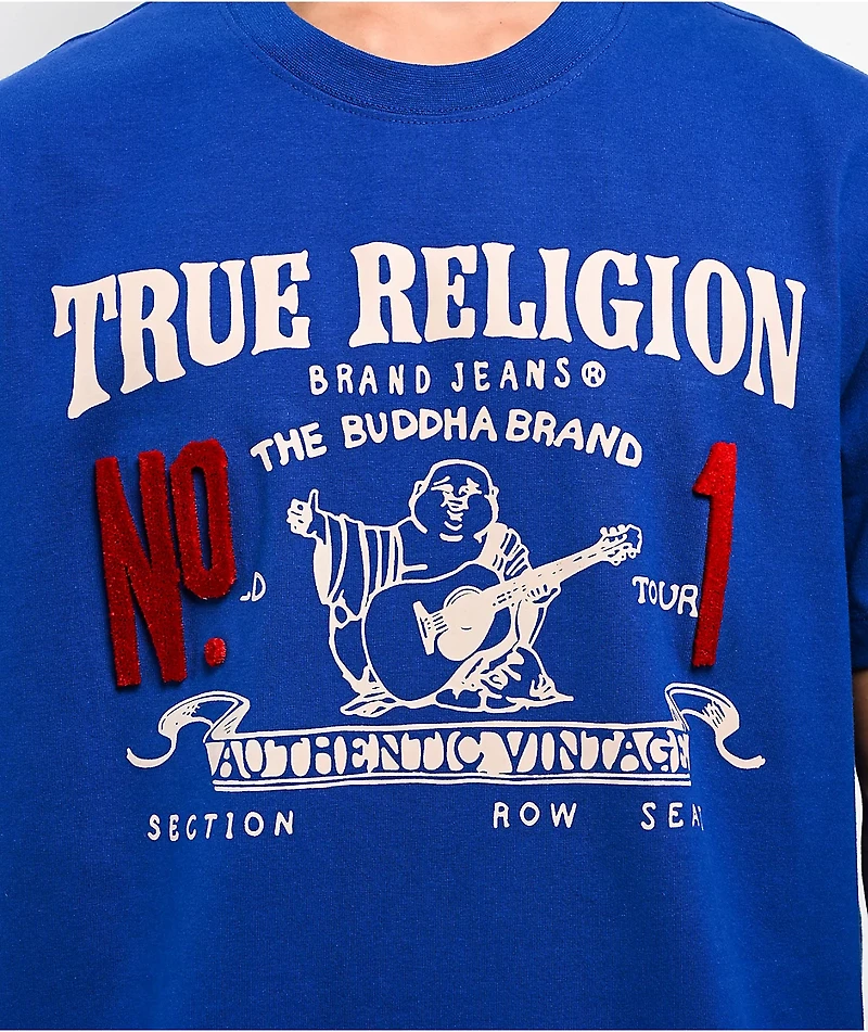 True Religion Vintage No.1 Blue Heavyweight T-Shirt