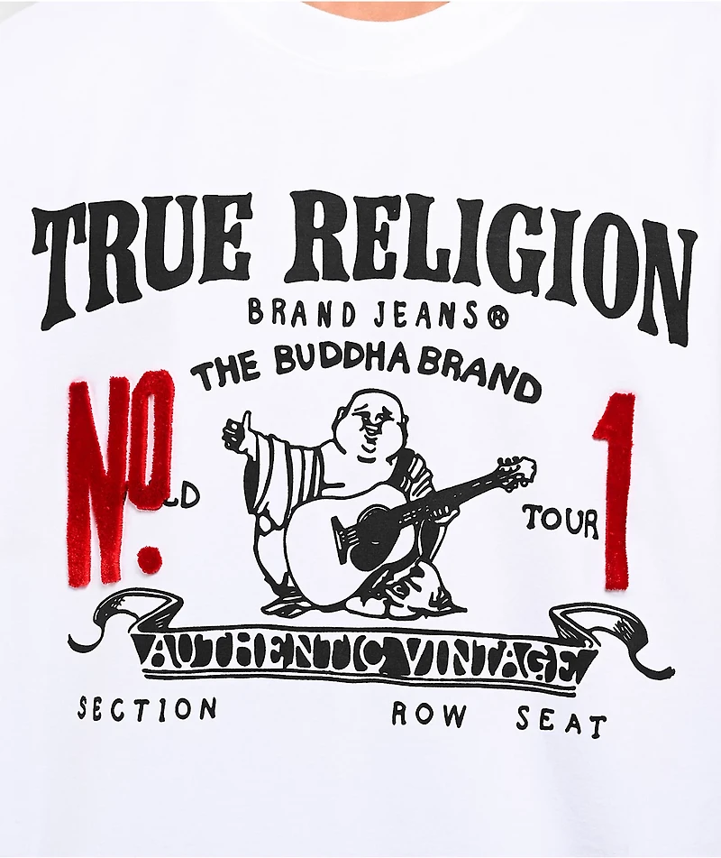 True Religion Vintage No.1 White Heavyweight T-Shirt