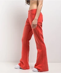 True Religion Vintage Scarlet Low Rise Flare Sweatpants