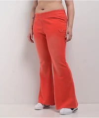 True Religion Vintage Scarlet Low Rise Flare Sweatpants