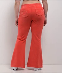 True Religion Vintage Scarlet Low Rise Flare Sweatpants