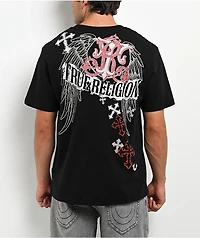 True Religion Winged Cross Black T-Shirt