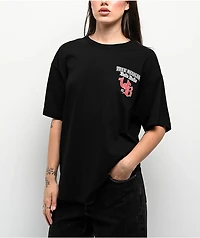 True Religion x Bella Doña Oversized Black T-Shirt