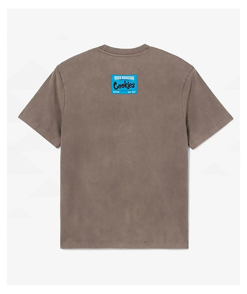True Religion x Cookies Archs Washed Grey T-Shirt