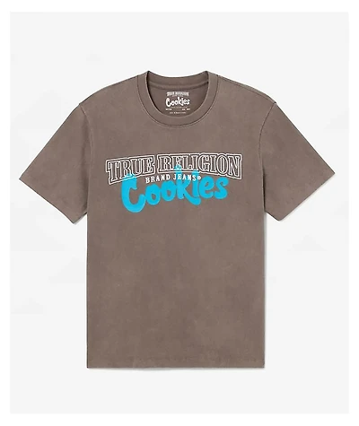 True Religion x Cookies Archs Washed Grey T-Shirt