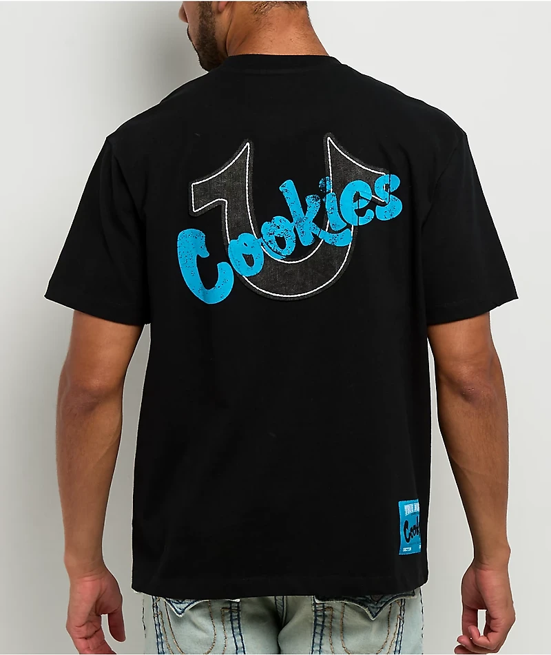 True Religion x Cookies Horseshoe Applique Black T-Shirt