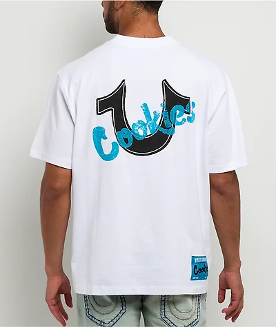 True Religion x Cookies Horseshoe Applique White T-Shirt