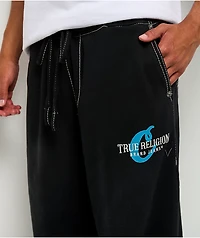 True Religion x Cookies Washed Black Relaxed Sweatpants