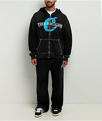 True Religion x Cookies Washed Black Relaxed Sweatpants