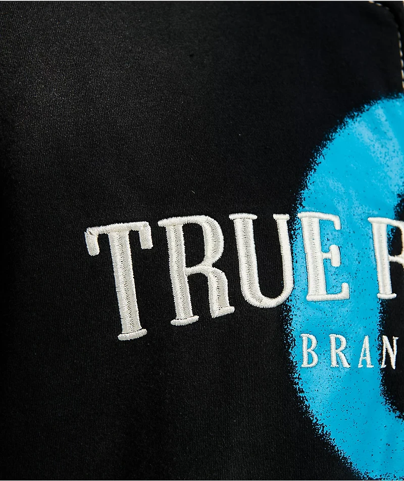 True Religion x Cookies Washed Black Zip Hoodie
