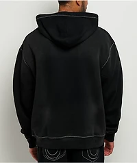 True Religion x Cookies Washed Black Zip Hoodie