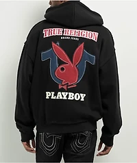 True Religion x Playboy Black Zip Hoodie