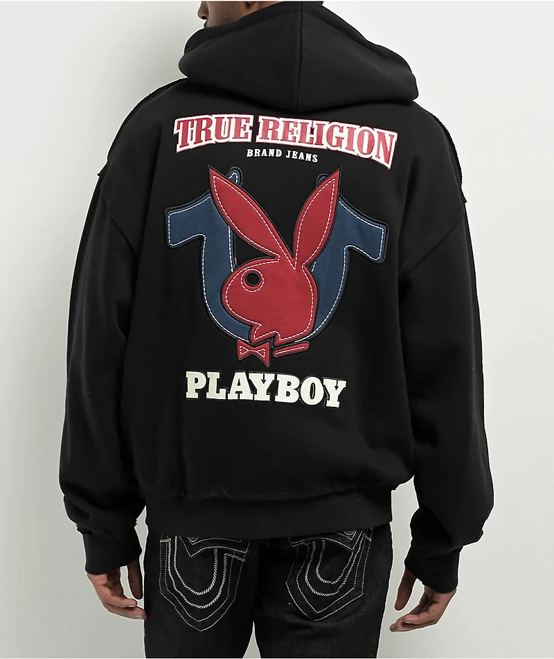 True Religion x Playboy Black Zip Hoodie
