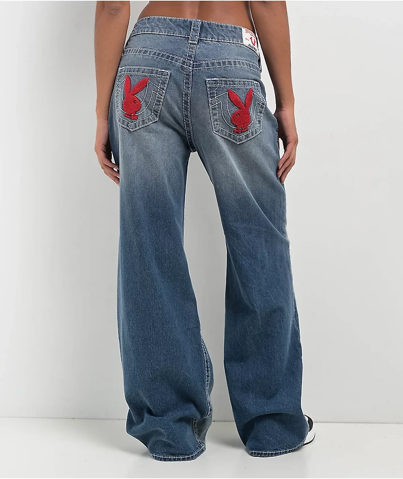 True Religion x Playboy Bobbi Big T Baggy Jeans