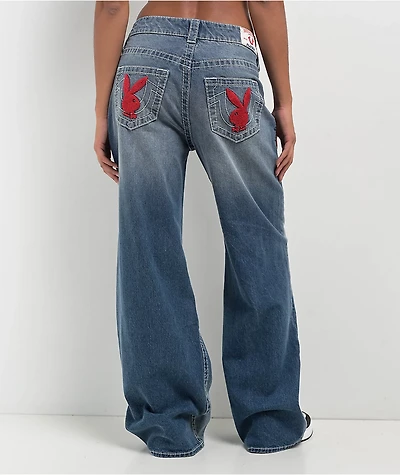 True Religion x Playboy Bobbi Big T Baggy Jeans