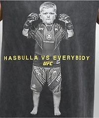 UFC Hasbulla Lone Wolf Black Wash Tank Top