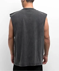 UFC Hasbulla Lone Wolf Black Wash Tank Top