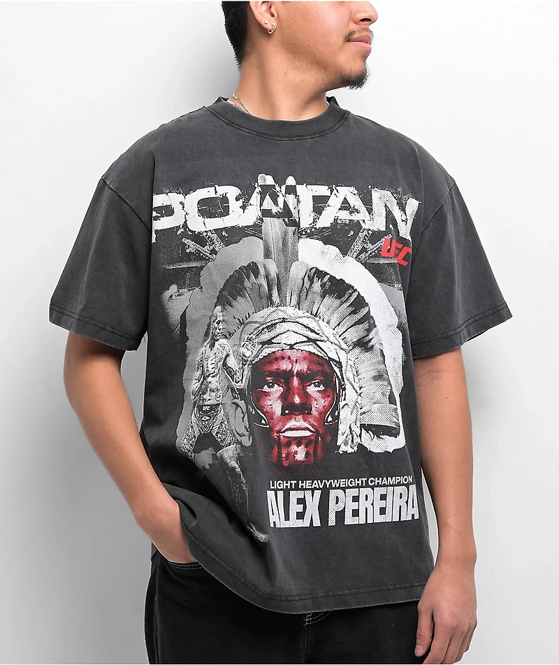 UFC Periera Chama Black Wash T-Shirt