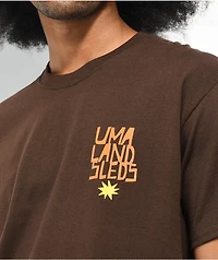 Uma Landsleds Stacked Brown T-Shirt