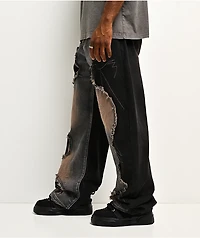 Uncle Ralph Rip And Repair Black & Blue Wash Jeans