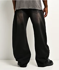 Uncle Ralph Rip And Repair Black & Blue Wash Jeans