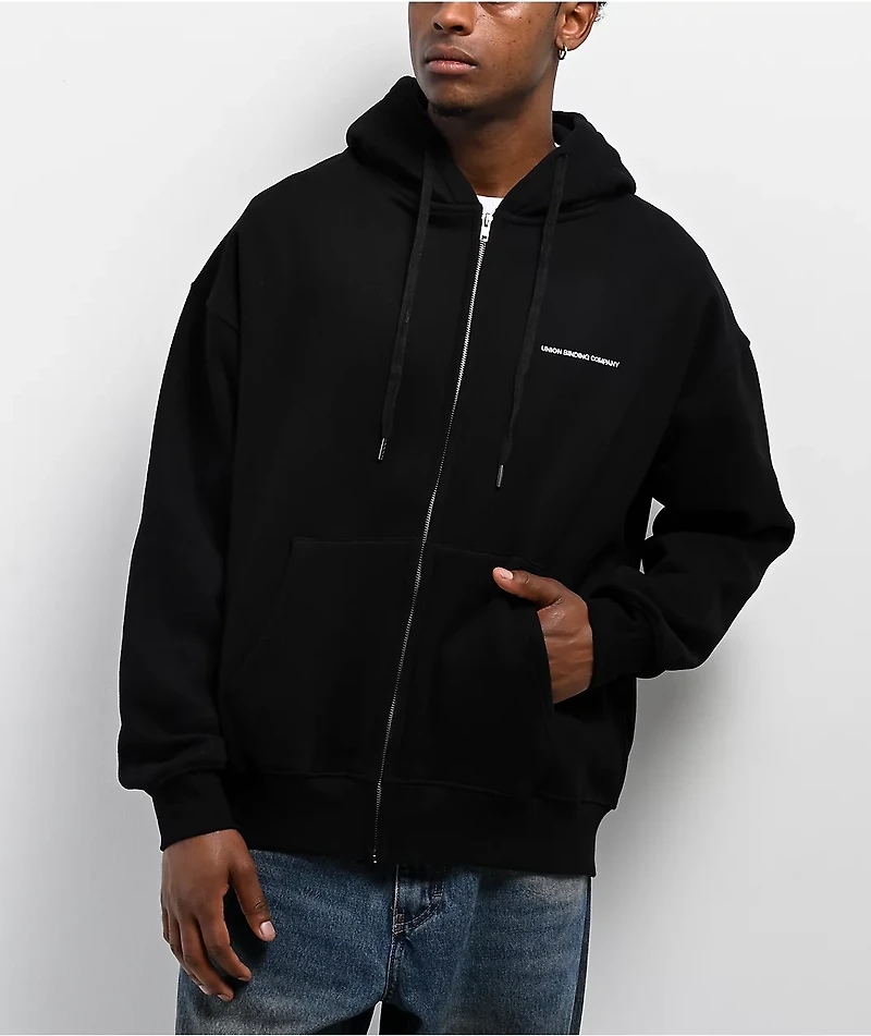 Union 20-YR Black Zip Hoodie