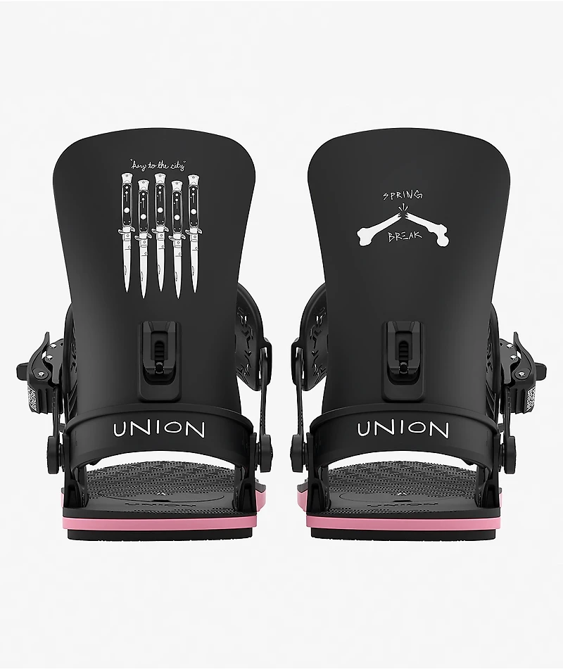 Union Contact Spring Break Black Snowboard Bindings 2027