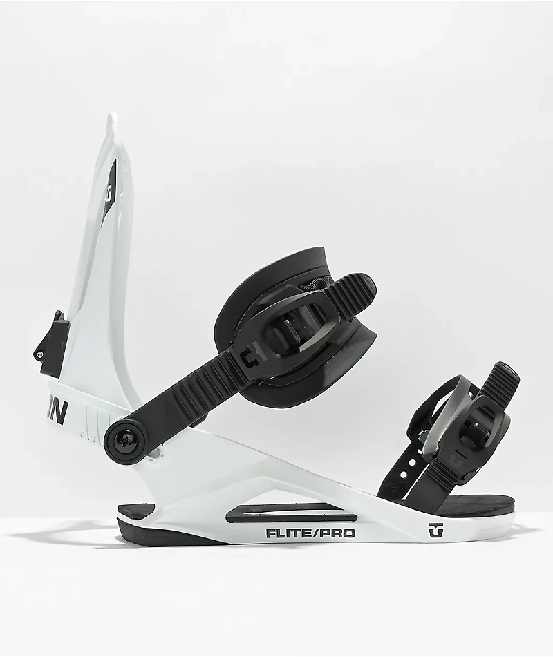 Union Flite Pro White Snowboard Bindings 2023