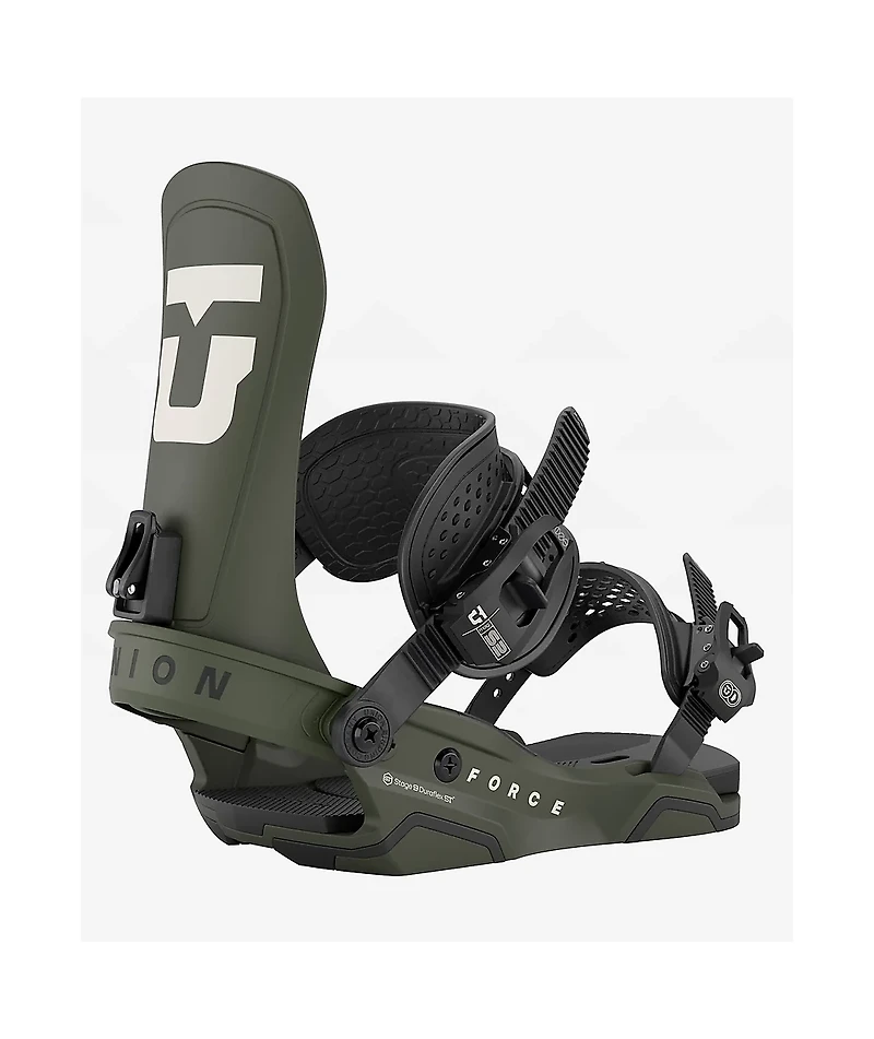 Union Force Army Green Snowboard Bindings 2026