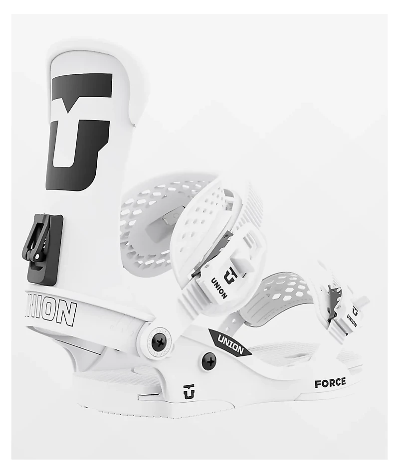 Union Force Classic Team Highback White Snowboard Bindings 2024
