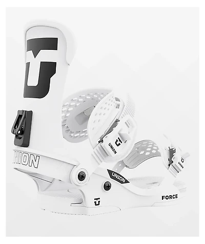Union Force Classic Team Highback White Snowboard Bindings 2024