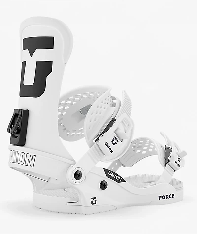 Union Force Classic White Snowboard Bindings 2027