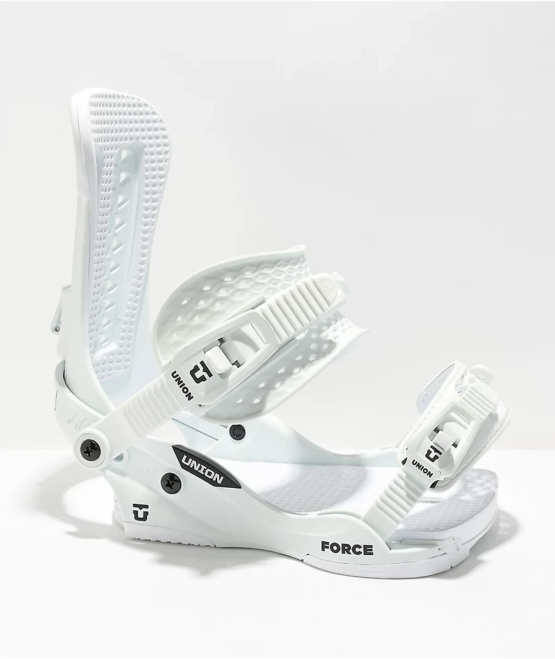 Union Force White Snowboard Bindings 2023
