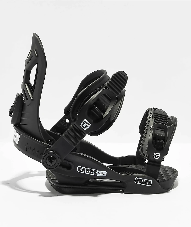 Union Kid's Cadet Mini Black Snowboard Bindings 2024