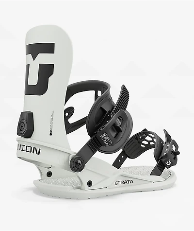 Union Strata Bone White Snowboard Bindings 2025