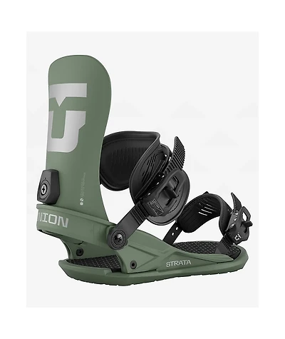 Union Strata Olive Green Snowboard Bindings 2026