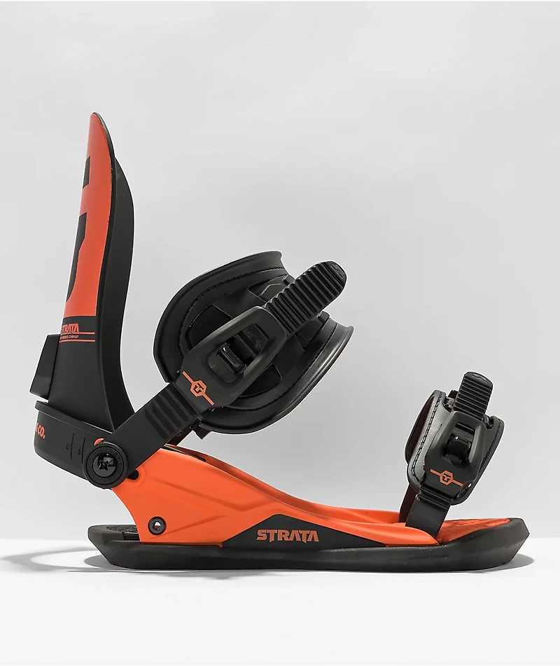 Union Strata Orange Snowboard Bindings 2023