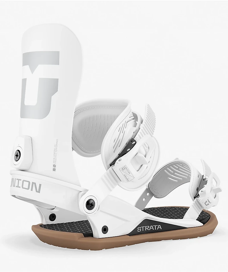 Union Strata White Snowboard Bindings 2027