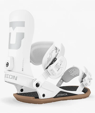 Union Strata White Snowboard Bindings 2027