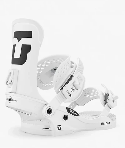 Union Trilogy Classic White Snowboard Bindings 2027