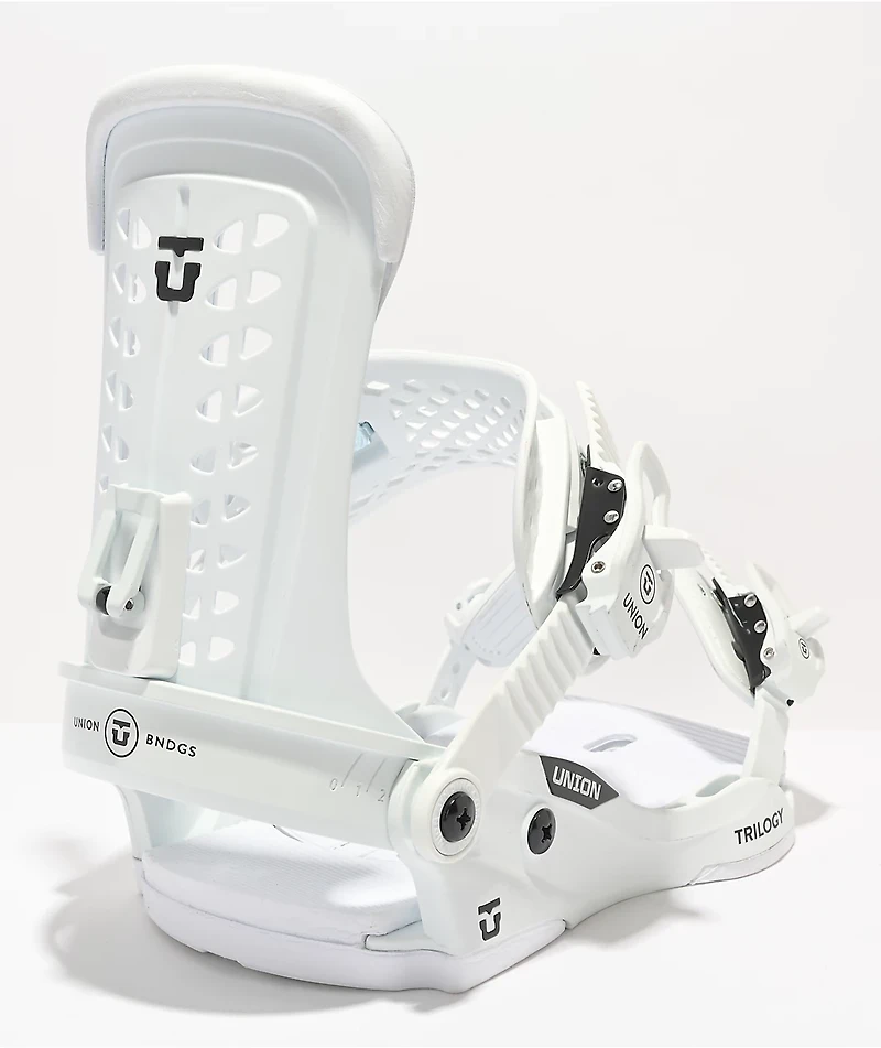 Union Women's Trilogy White Snowboard Bindings 2023