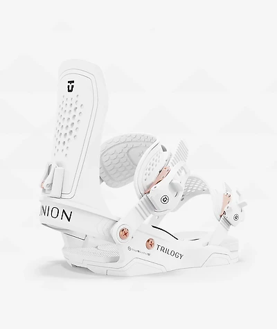 Union Women's Trilogy White Snowboard Bindings 2025