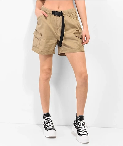 Unionbay Chase Brown Belted Utility Shorts