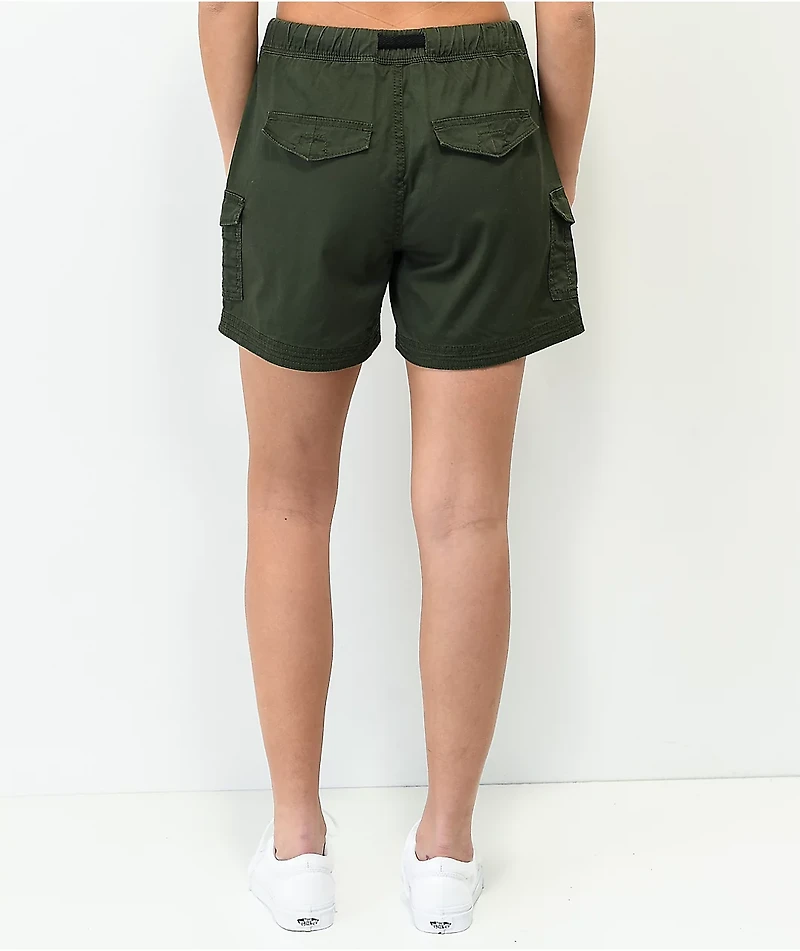 Unionbay Chase Green Utility Belt Shorts