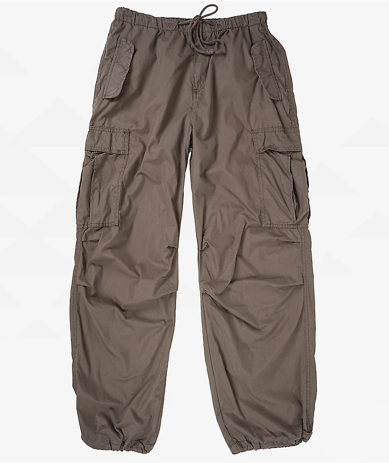 Unionbay Logan Grey Peached Cargo Parachute Pants