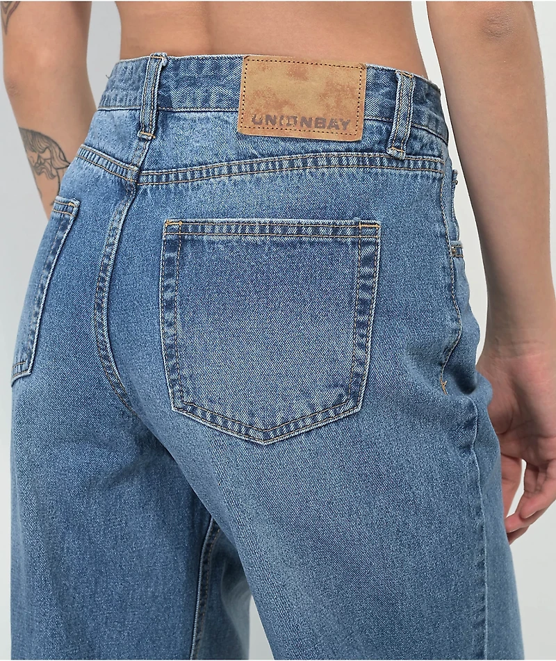 Unionbay Lowrise Wide Leg Denim Jeans