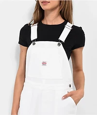 Unionbay Siouxie White Denim Overalls