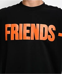 VLONE Friends Black & Orange 2fer Long Sleeve T-Shirt