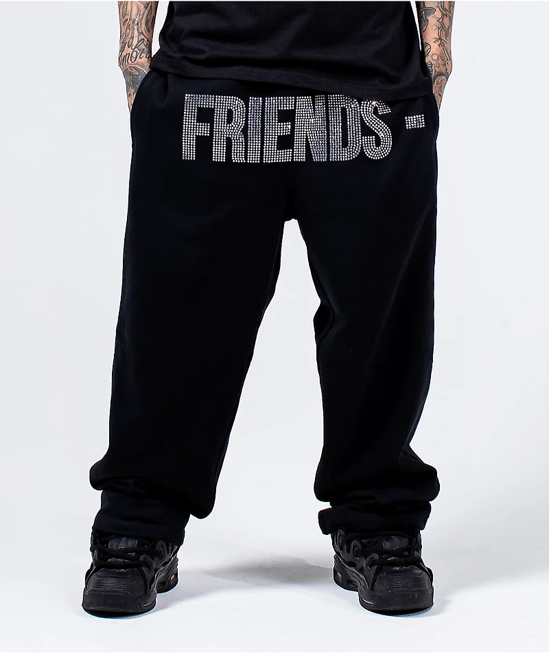 VLONE Friends Black Sweatpants